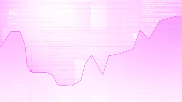 Zdjęcie animacja z poruszającą się analityką ruchu grafu piękna animacja świetlna z poruszającym się punktem na wykresie