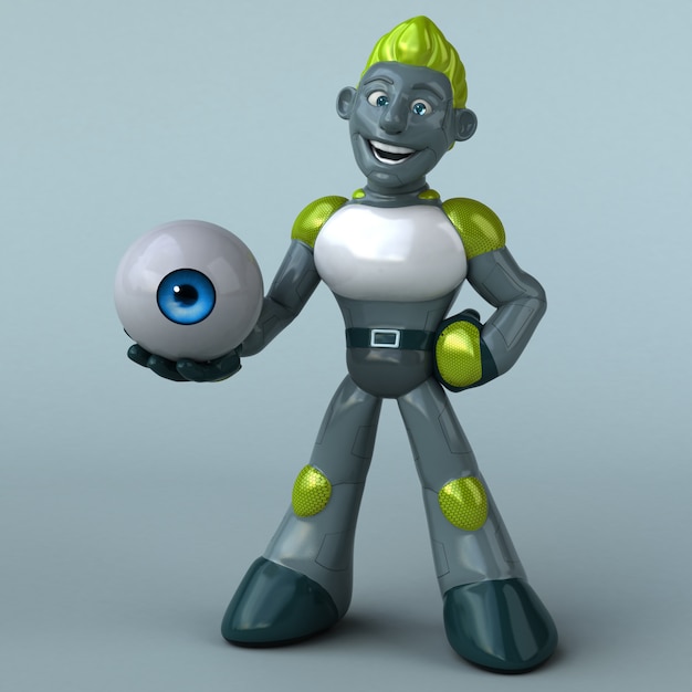 Animacja zielonego robota
