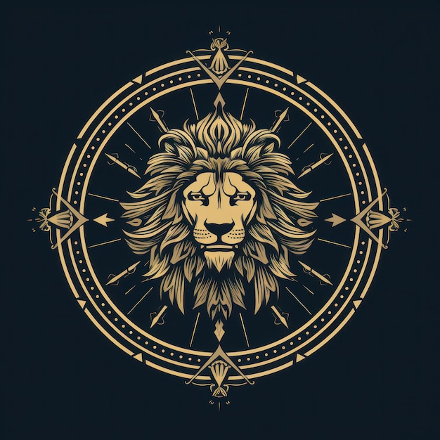 Animal Lion Logo ilustracja lwa Lwa emblemat ikony logotypowy druk