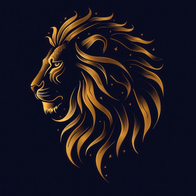 Animal Lion Logo ilustracja lwa Lwa emblemat ikony logotypowy druk