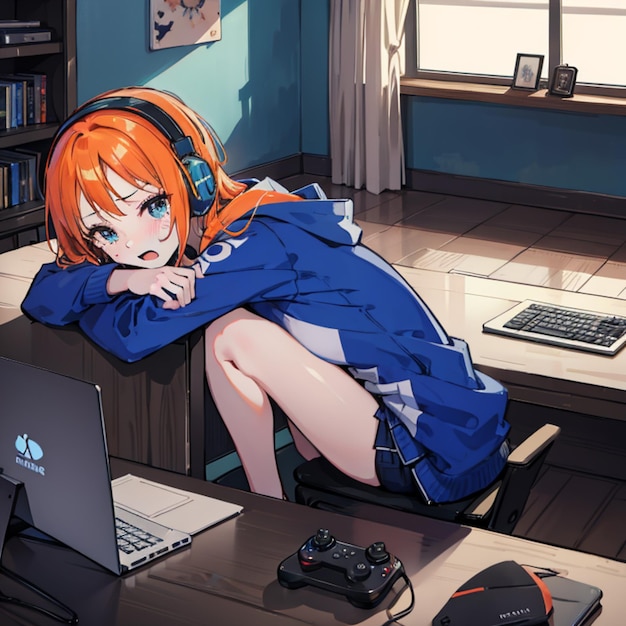 Zdjęcie anime gamer girl