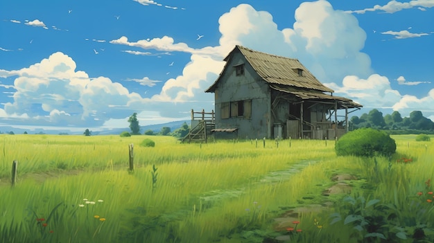 Anime Landscape w stylu Studio Ghibli