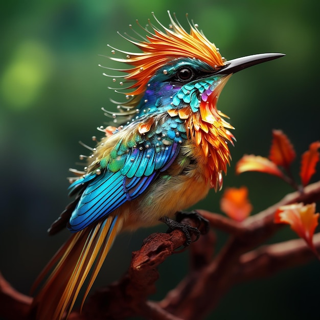 animowane obrazy kolorowych ptaków