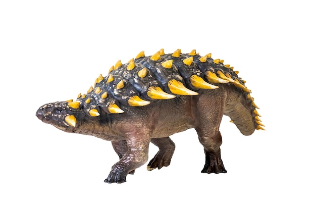 Zdjęcie ankylosaurus dinozaur izolowane tło