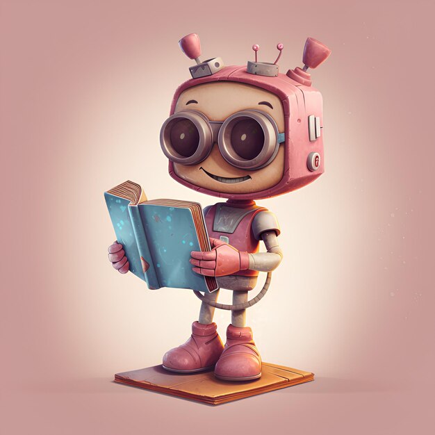 Anne_Murphy_a_cheerful_adorable_little_robot_dressed_in_a_cute