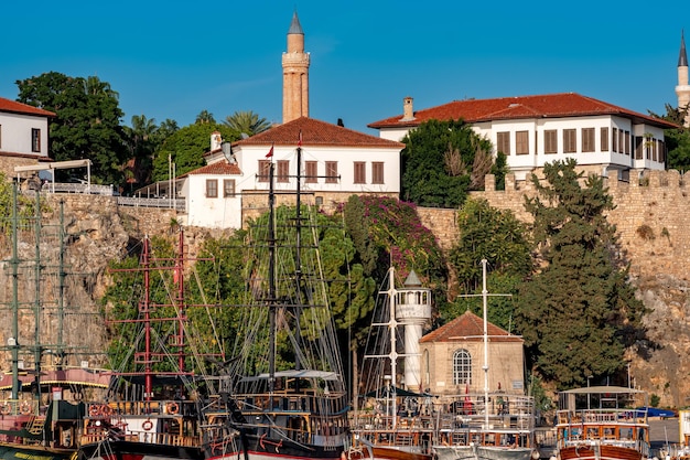 Antalya Turcja 15 Listopada 2021 Widok Na Kaleici I Historyczny Port