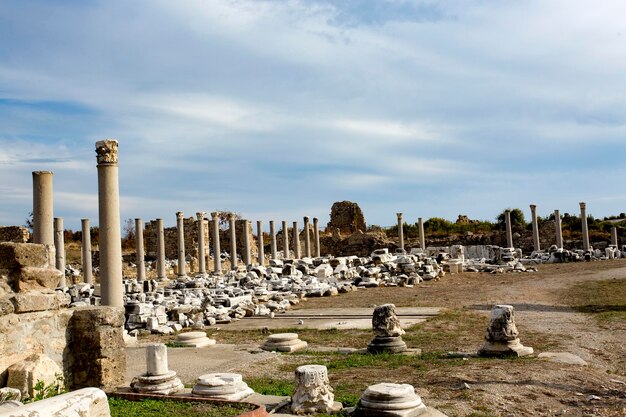 Antalya / Turcja, starożytne miasto po stronie historycznej. Zdjęcie koncepcji podróży.