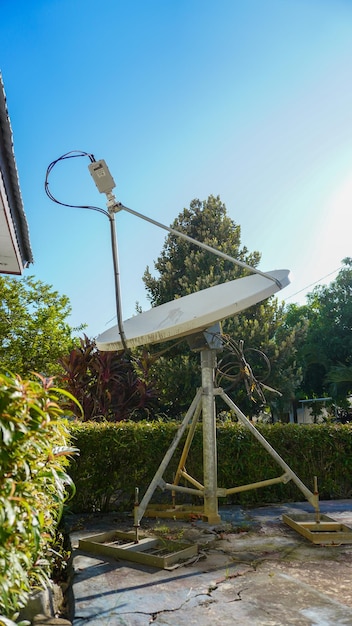 Antena satelitarna do domowej sieci internetowej Zdjęcie portretowe