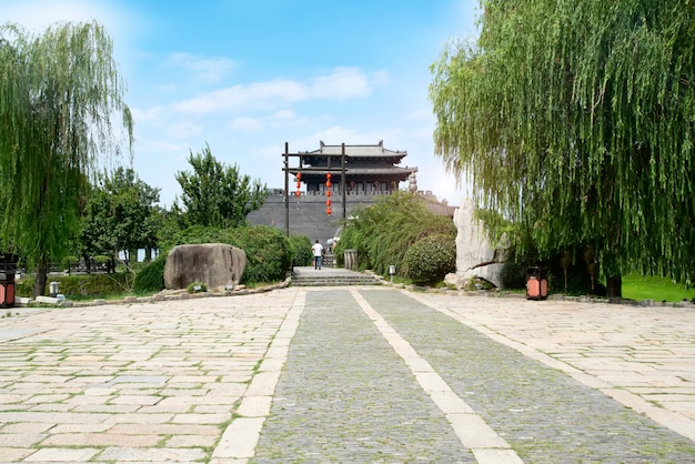 Antyczna miasto ulica Yangzhou, Chiny