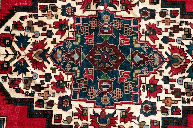 antyczny i dekoracyjny ręcznie robiony turecki dywan