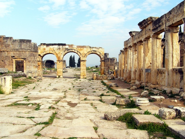 Antyczny miasto Hierapolis, Pamukkale, Turcja