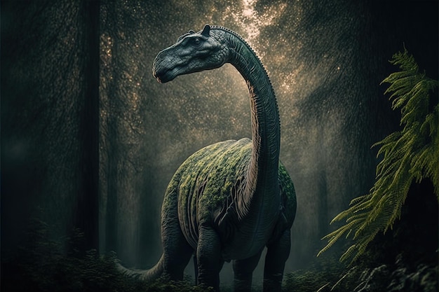 Apatozaur dinozaur starożytny roślinożerca dinozaur wymarły zwierzę Generative AI