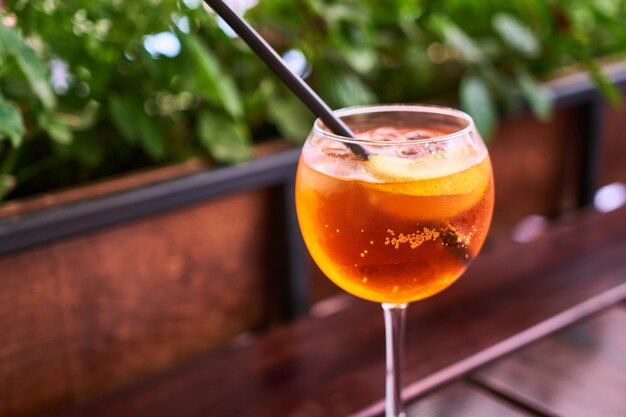 Aperol Spritz Koktajlowy Aperitif Na Zewnątrz