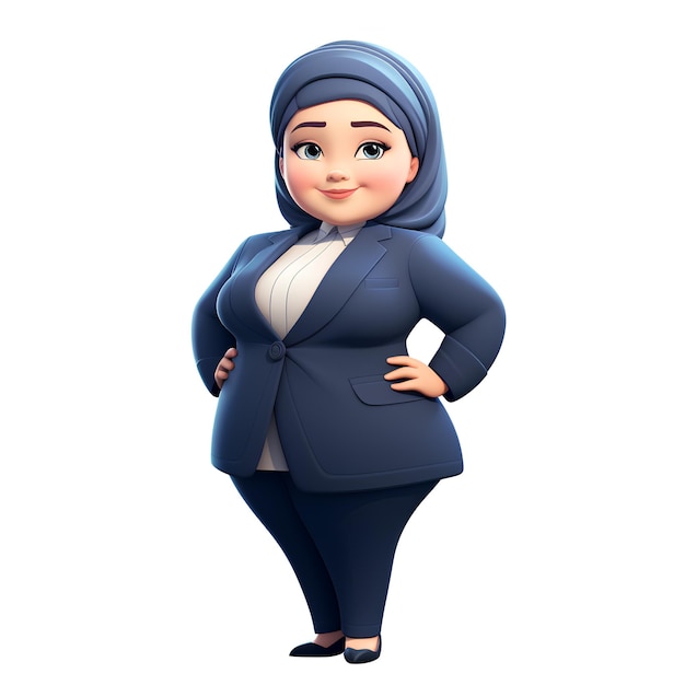 Arabska dama biznesu plus size