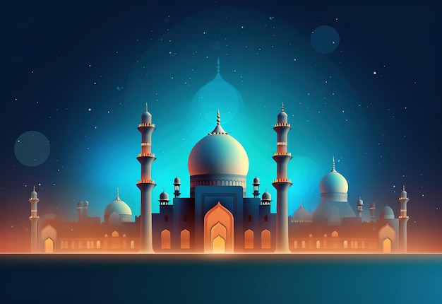 Arabski projekt meczetu na Eid i Ramadan
