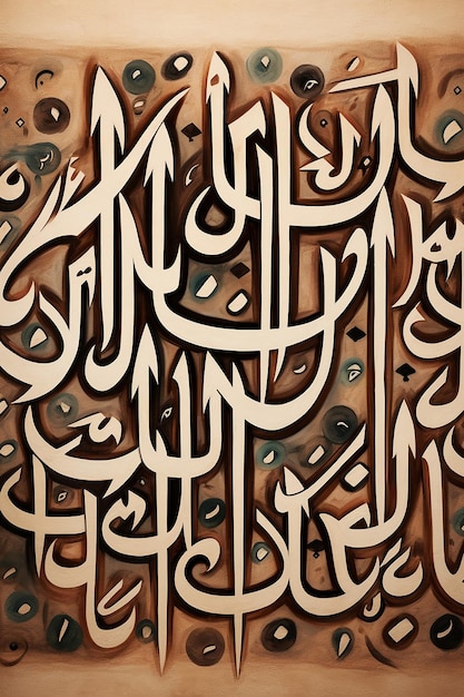 Zdjęcie arabski wzór alfabetu arabskiego