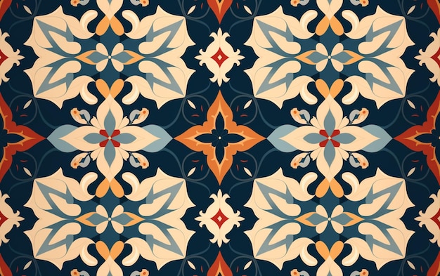 Arabski wzór tła Islamski ornament wektor Geometryczny kształt 3d