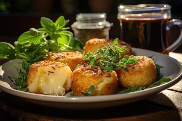 Arancini i słoneczna kawa w Rzymie generatywnym IA