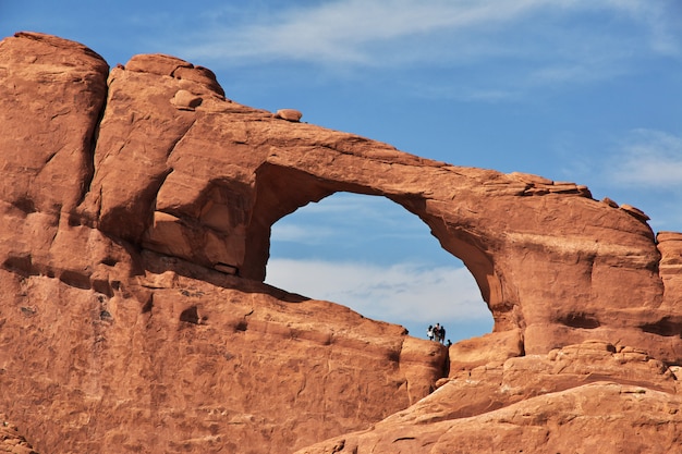 Zdjęcie arches valley w stanie utah, usa