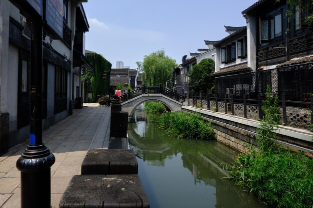 Zdjęcie architektura chińska – wodne miasto w jiangnan