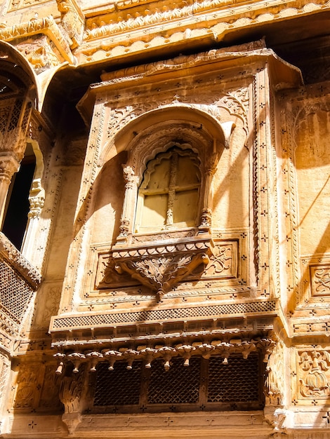 Architektura fortu Jaisalmer, Jaisalmer, Radżastan, Indie.