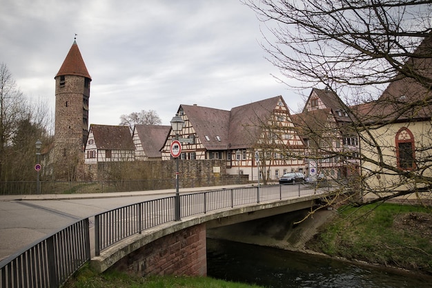 Architektura historyczna w Weil der Stadt Baden-Wuerttemberg Niemcy