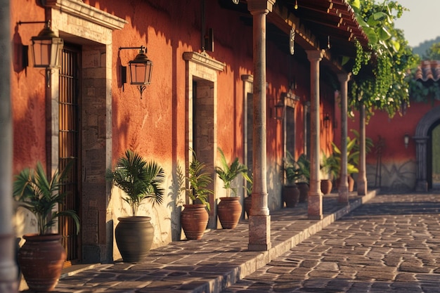 Zdjęcie architektura kolonialna meksyku