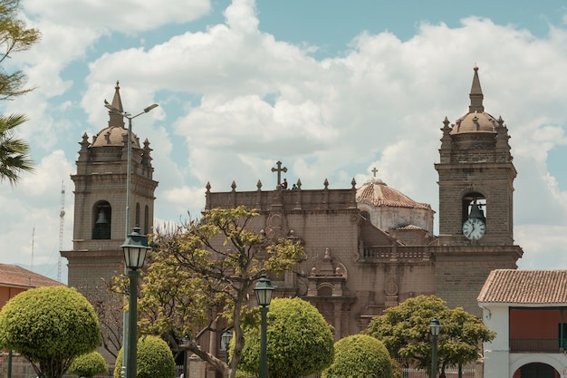 Zdjęcie architektura kolonialna w peru