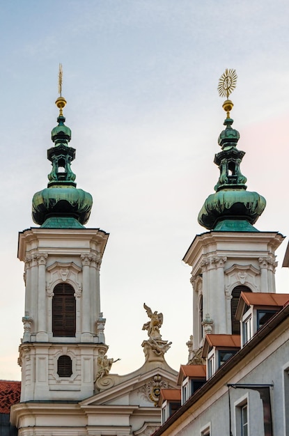 Architektura religijna kościoła w Graz w Austrii