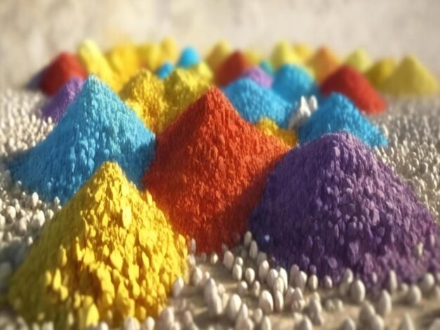 Zdjęcie areia com pedrinhas coloridas papel de parede ai generowane