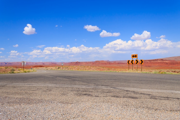 Zdjęcie arizona autostrada, stany zjednoczone krajobraz