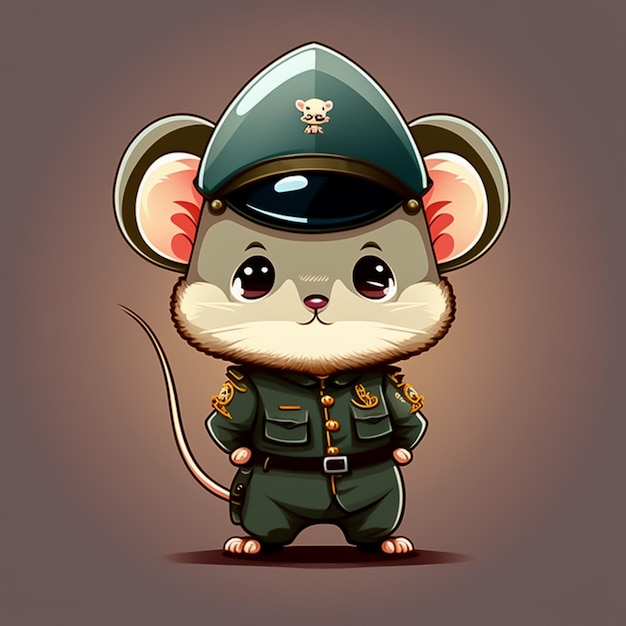 Zdjęcie armia myszy z wygenerowaną sztuczną inteligencją cool attitude