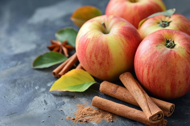 Aromatyczne patyki jabłkowe i cynamonowe Generate Ai