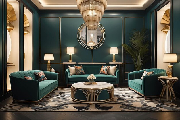 Art DecoInspired Lounge