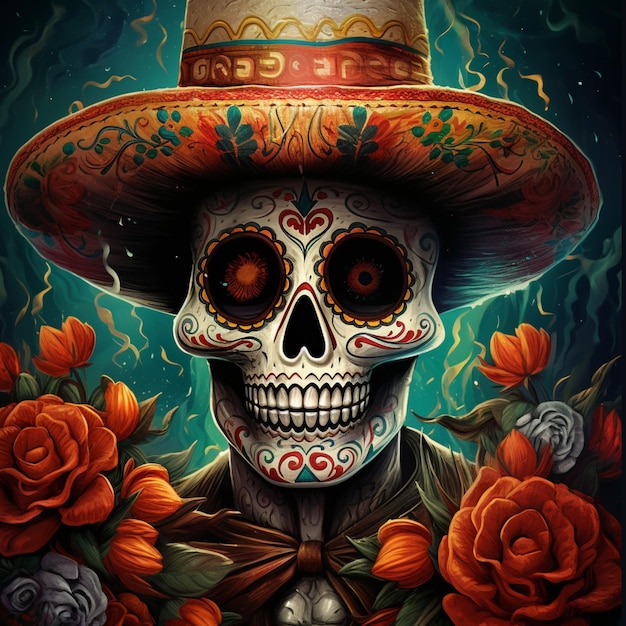 Art Dia de los muertos (Dzień umarłych)