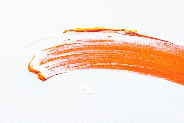 Zdjęcie artystyczny abstrakcyjna tekstura tło pomarańczowy akrylowy pociągnięcie pędzla teksturowany atrament olejowy splash jako tło dla luksusowego urlopu marki flatlay banner design