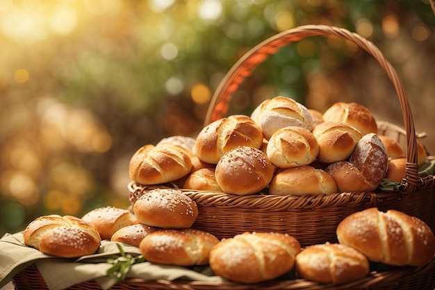 asortyment produktów do pieczenia chleba na drewnianym stole