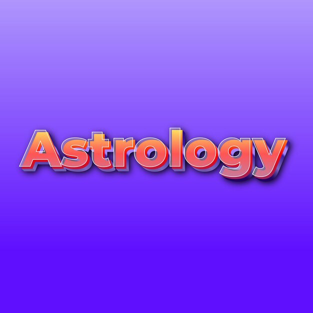Astrologia Tekst efekt JPG gradientowe fioletowe zdjęcie karty w tle