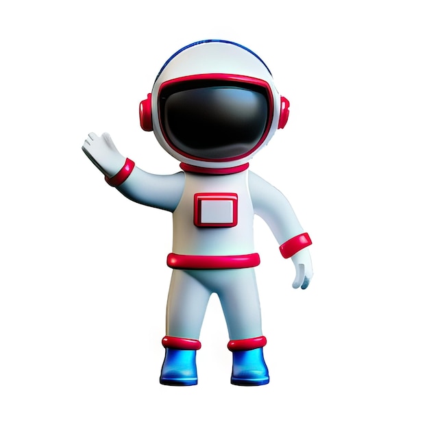 Astronaut 3d ilustracja generowana przez AI