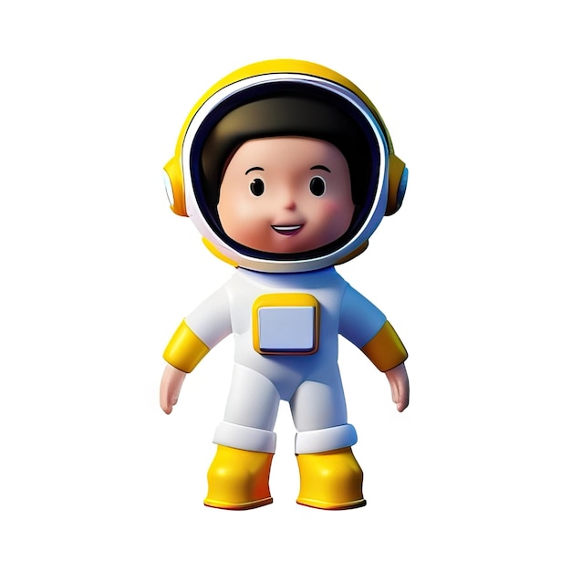 Astronaut 3d ilustracja generowana przez AI