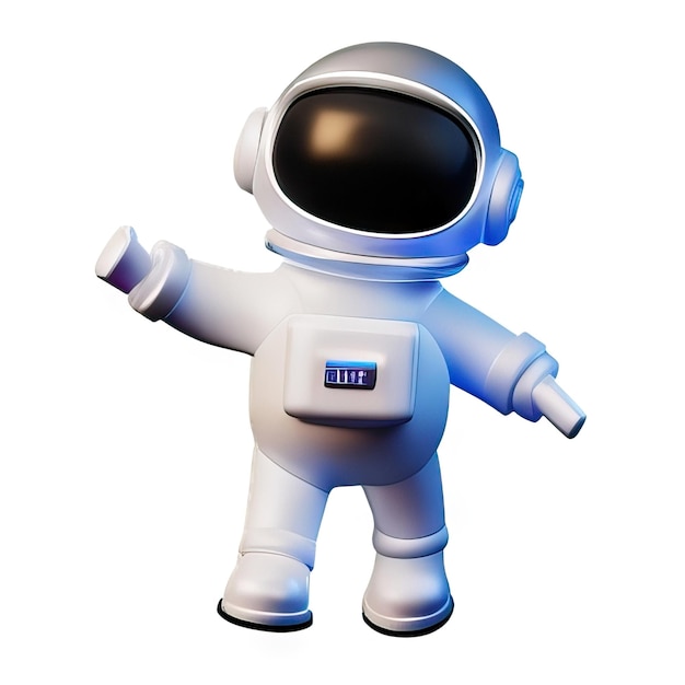 Zdjęcie astronaut 3d ilustracja generowana przez ai