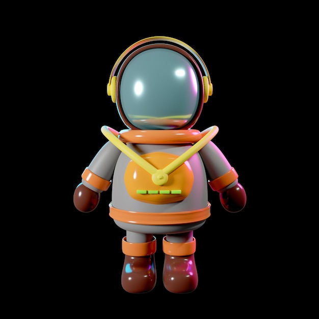 Astronauta animowany model renderowania 3D