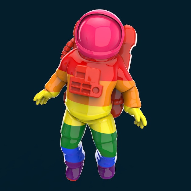 Astronauta pojęcie - 3D ilustracja