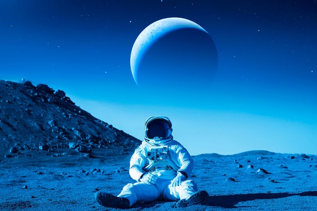 astronauts contemplation