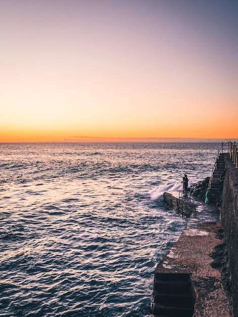 Atardecer en la costa de Tacoronte Teneryfa