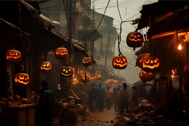 Zdjęcie atmosfera halloween