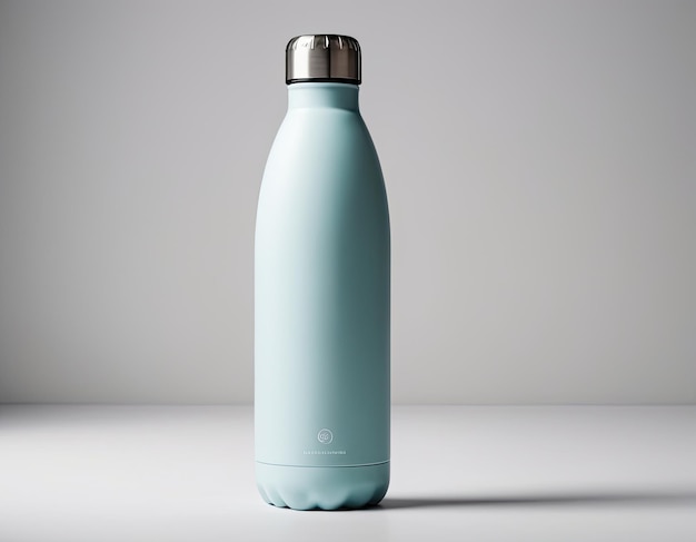 Atrakcyjny i profesjonalny makiet butelki wody na czystym białym tle