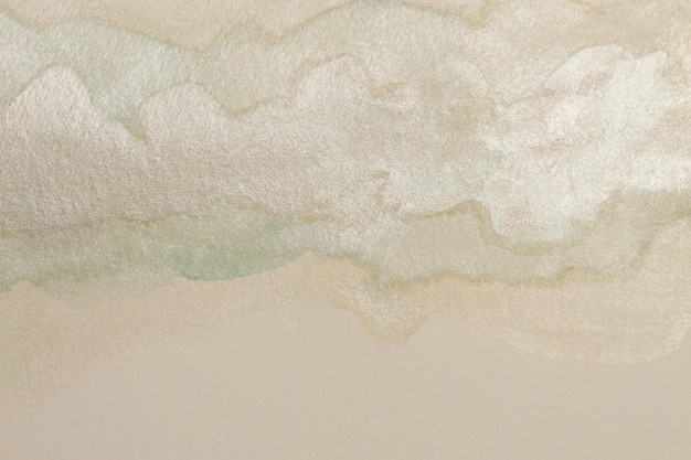 Zdjęcie atrament i akwarela przepływ dymu plamka na papierze tekstura ziarna beżowy pastelowy kolor