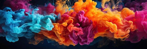 Atrament w wodzie Mieszanie farby rozpryskowej Wielobarwny barwnik w płynie Abstrakcyjny kolor tła