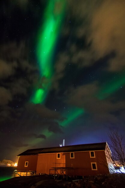 Aurora Borealis Z Lofoten, Norwegia